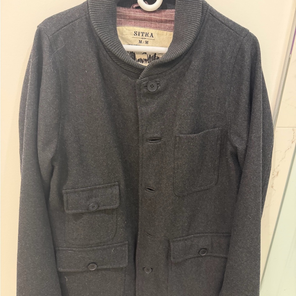 Men's Charcoal Gray Sitka Jacket Wool